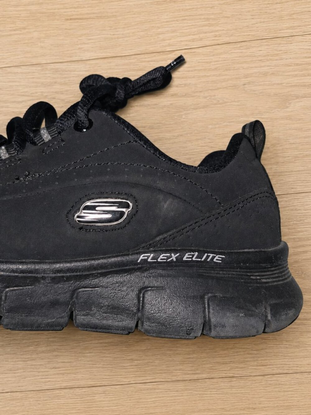 Skechers Women's Size 7.5 Sneakers Elite Flex Black - Picture 5 of 10